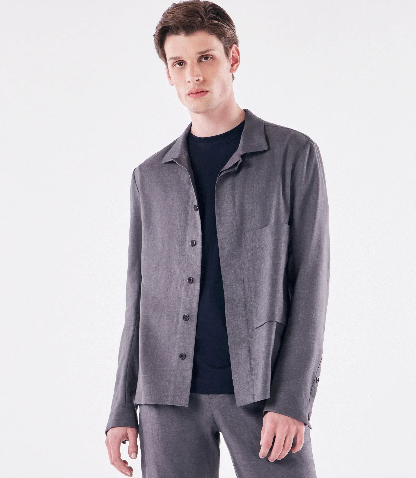 Leinenjacke – Grau