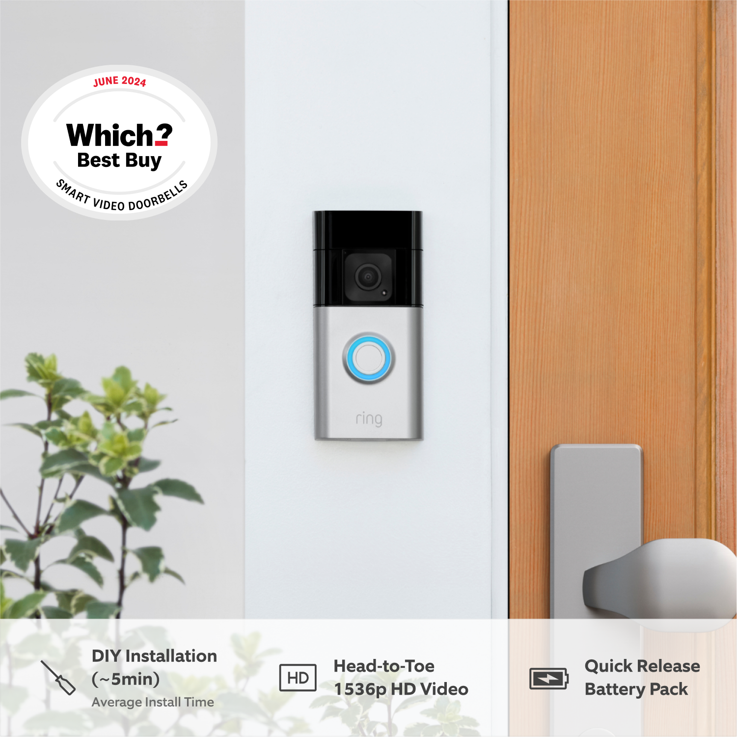 Battery Video Doorbell Plus