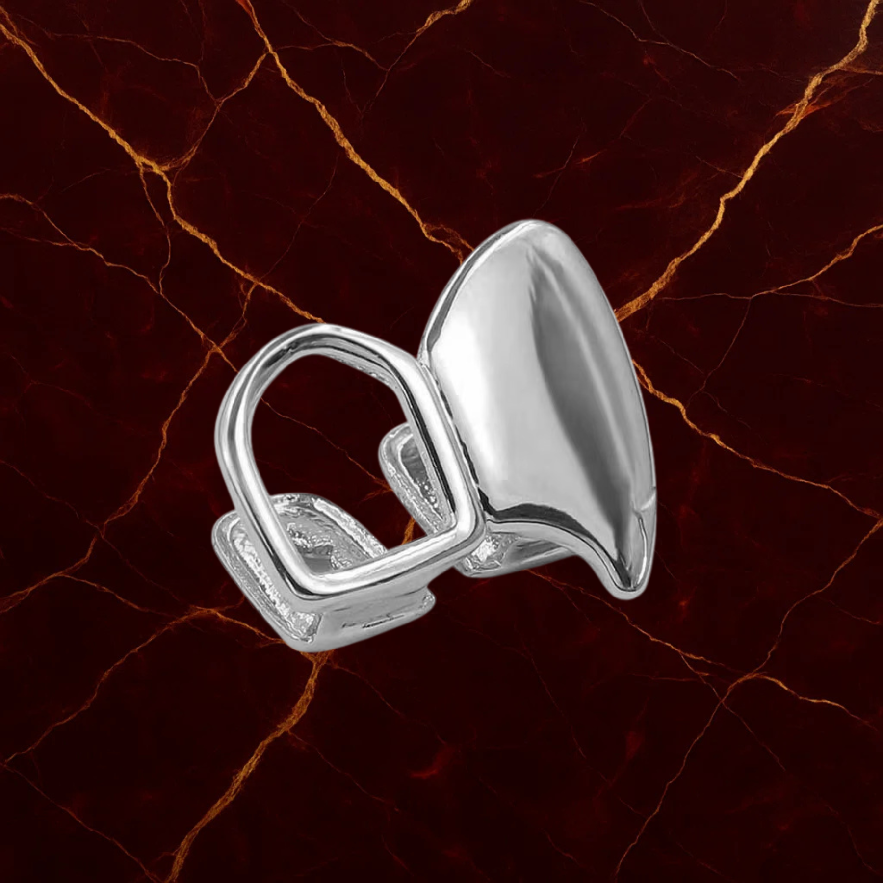 Hollow and Plated Canine Grillz