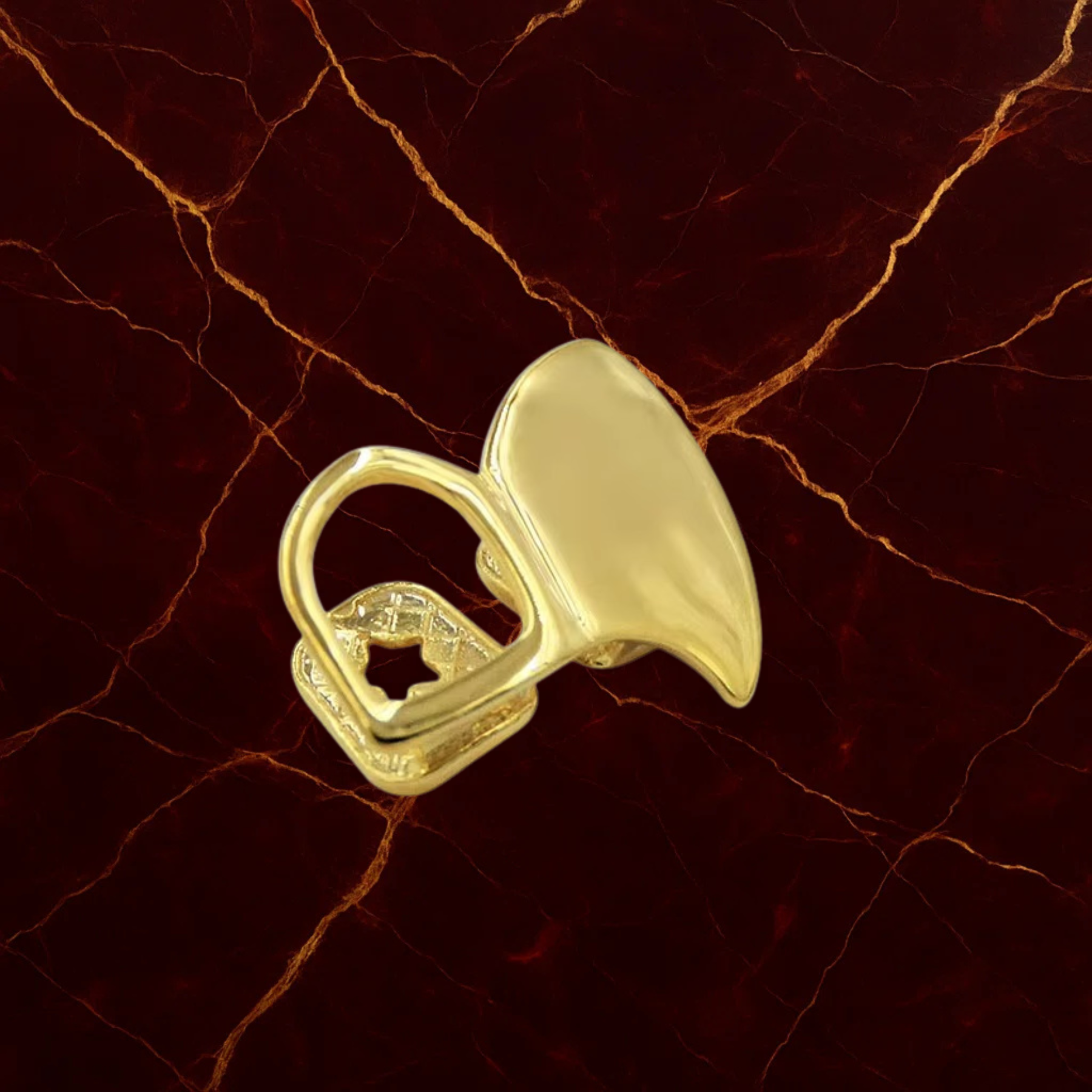 Hollow and Plated Canine Grillz