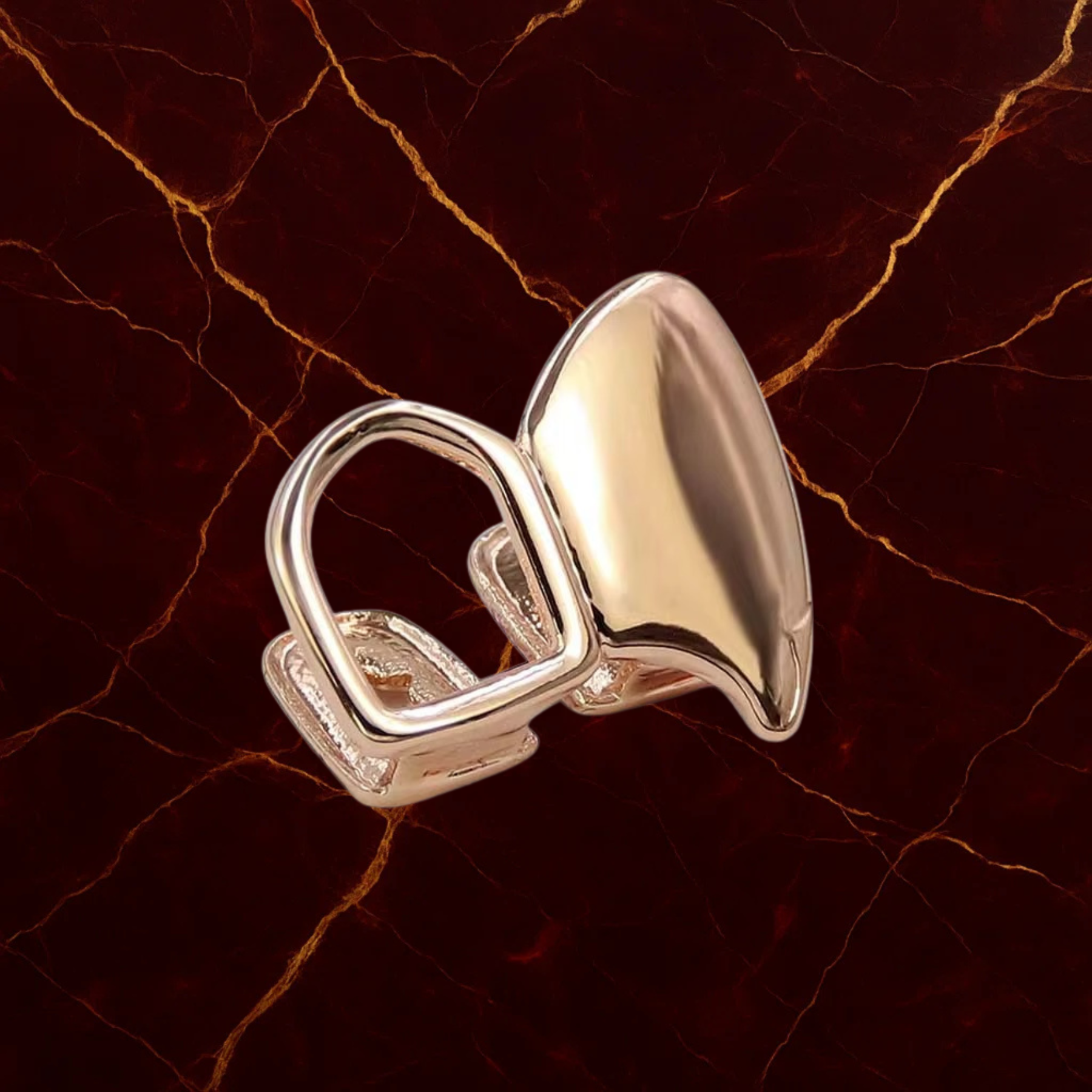 Hollow and Plated Canine Grillz