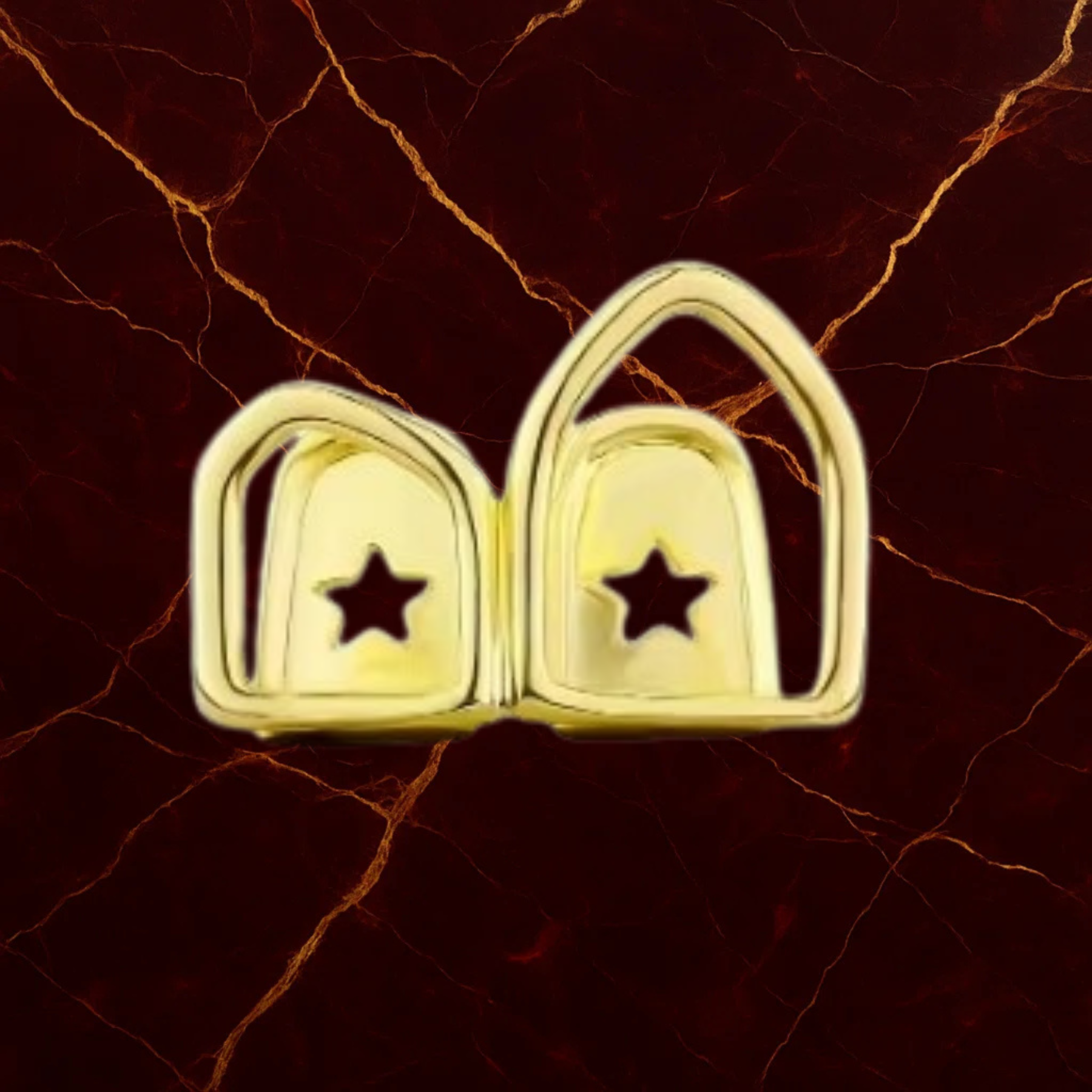 Plated Dual Tooth Grillz