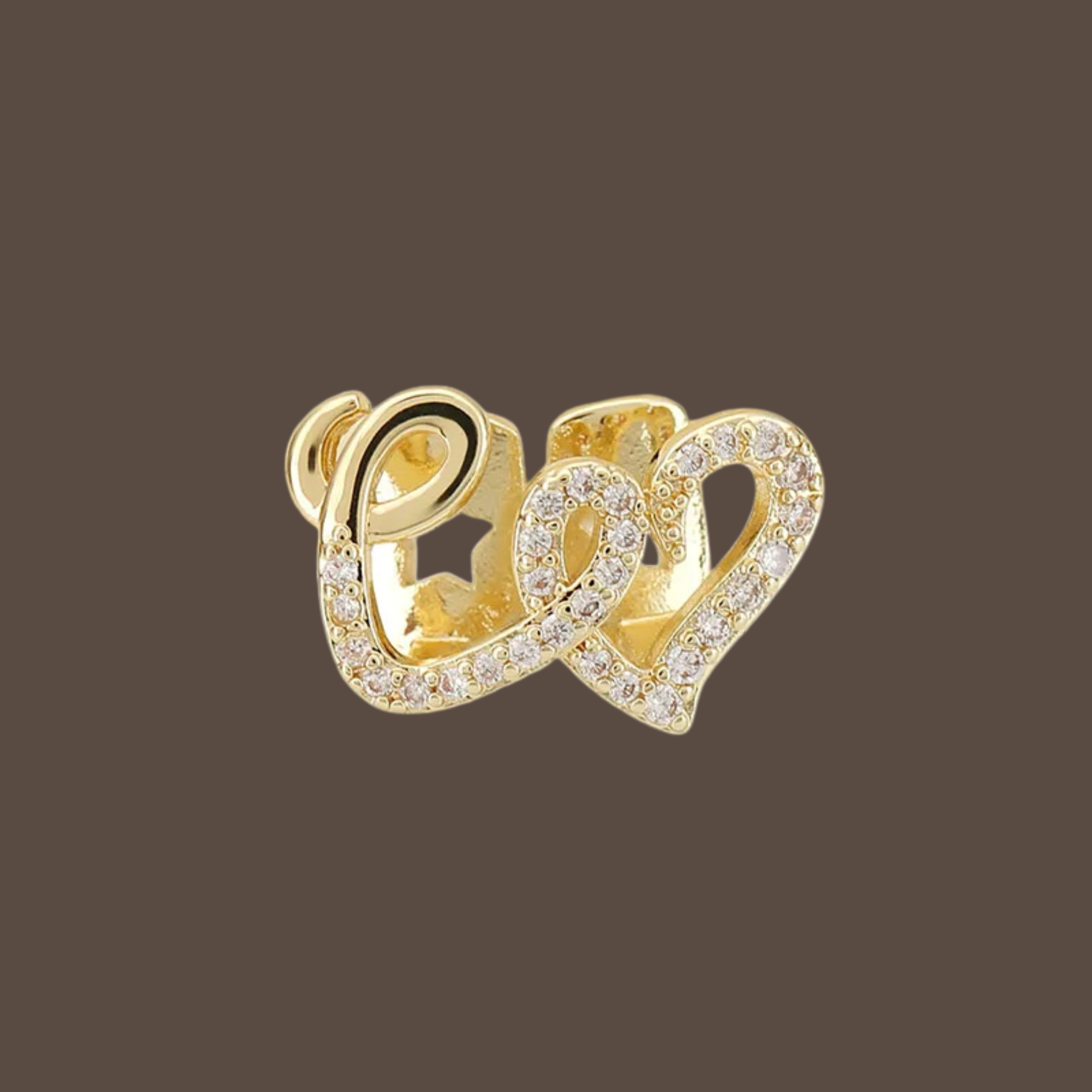 Iced Double Heart Tooth Grillz