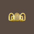 3 Hollow Iced Grillz