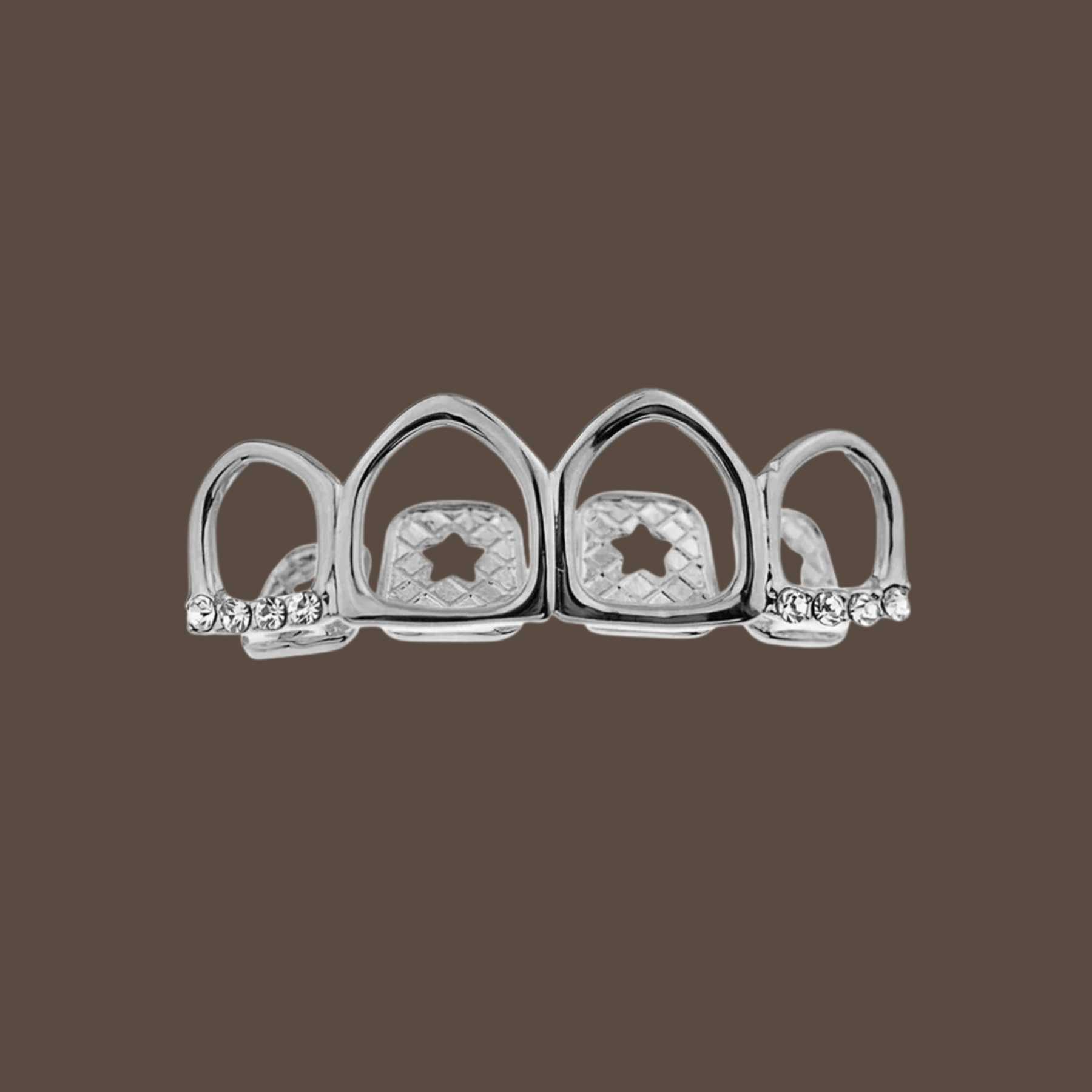 Iced Hallow Tooth Grillz Set