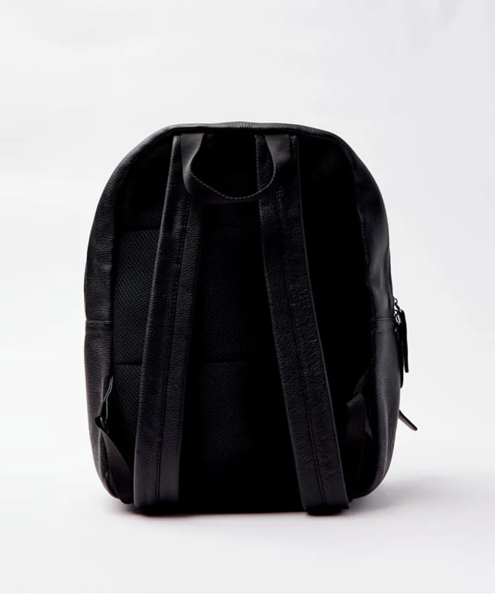 Lederrucksack Leather Pack – Schwarz