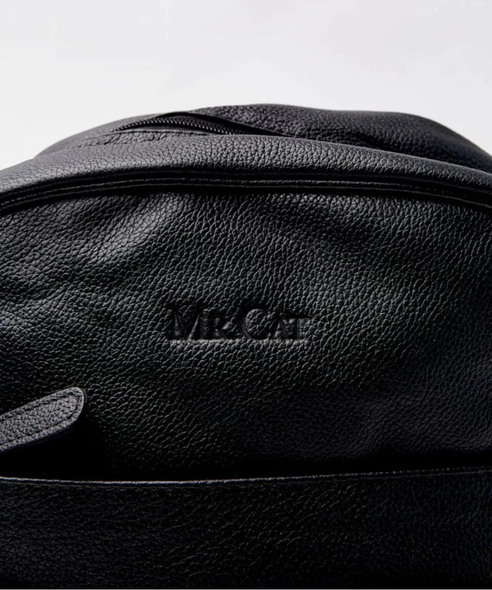 Lederrucksack Leather Pack – Schwarz